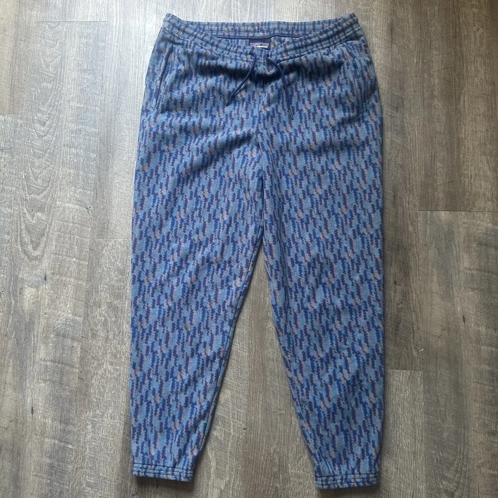 Patagonia Fleece Pants Sweats‎ Bottoms Men's XL Pattern Aztec Trippy Vintage